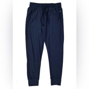 Gaiam Mens Navy Heather Restorative Joggers Athletic Yoga Sweatpants